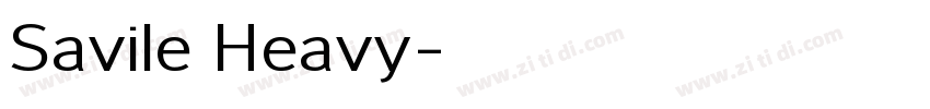 Savile Heavy字体转换